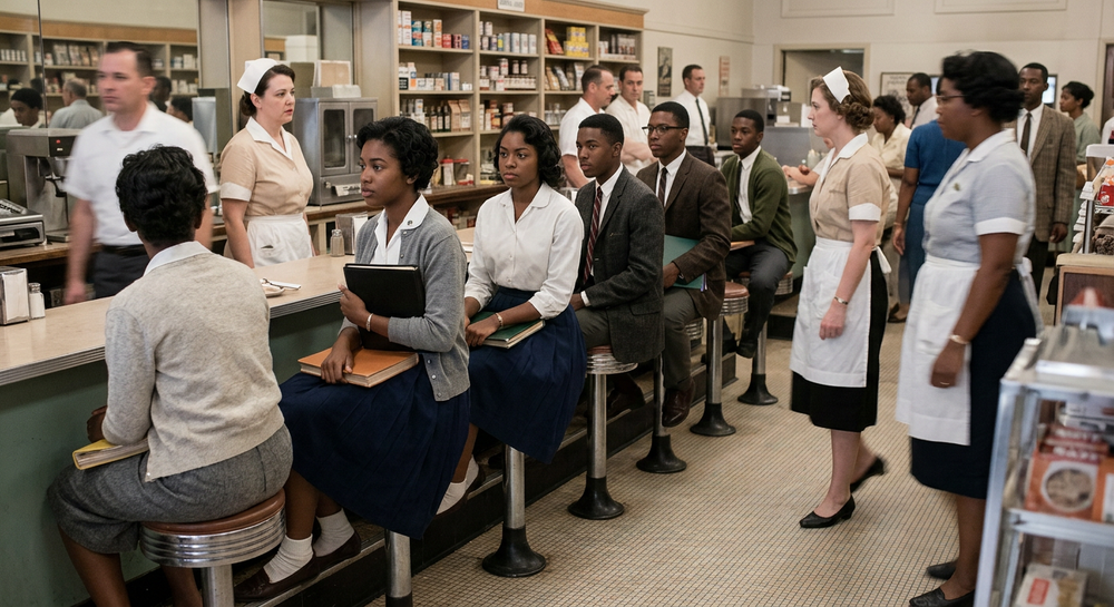 Historic Howard High School civil rights image tied to Chattanooga lunch counter sit-ins in downtown Chattanooga