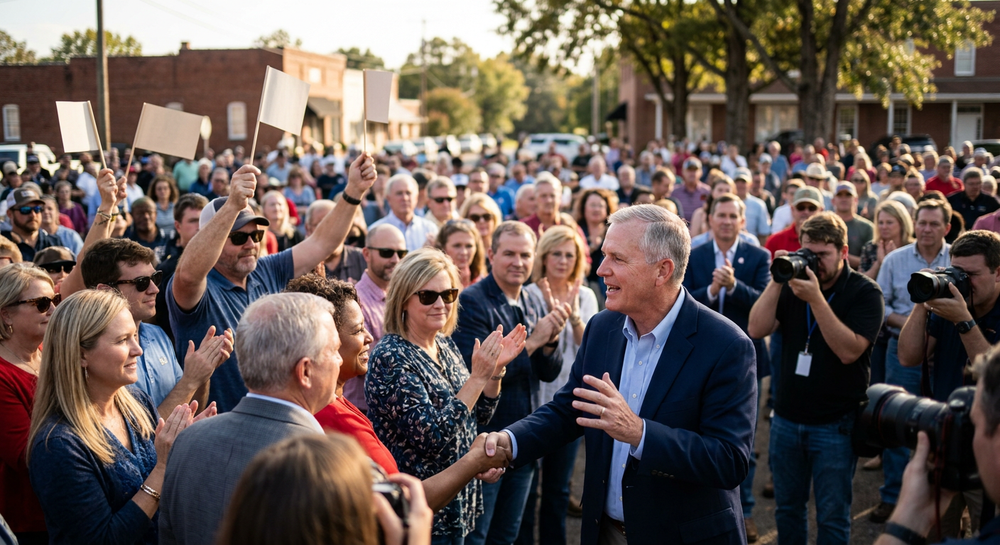 Barry Moore campaign event coverage tied to Alabama's U.S. Senate Republican runoff, with relevance for Chattanooga-area readers