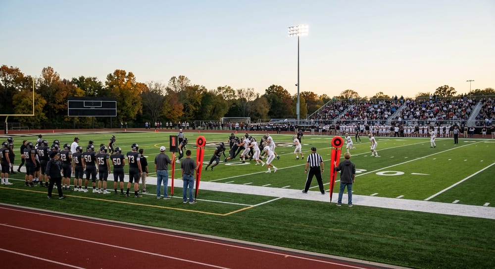 Central High School football field during a Tennessee high school game