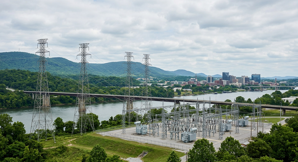 Tennessee Valley Authority power infrastructure in the Chattanooga area, tied to TVA's 2050 electricity planning process.