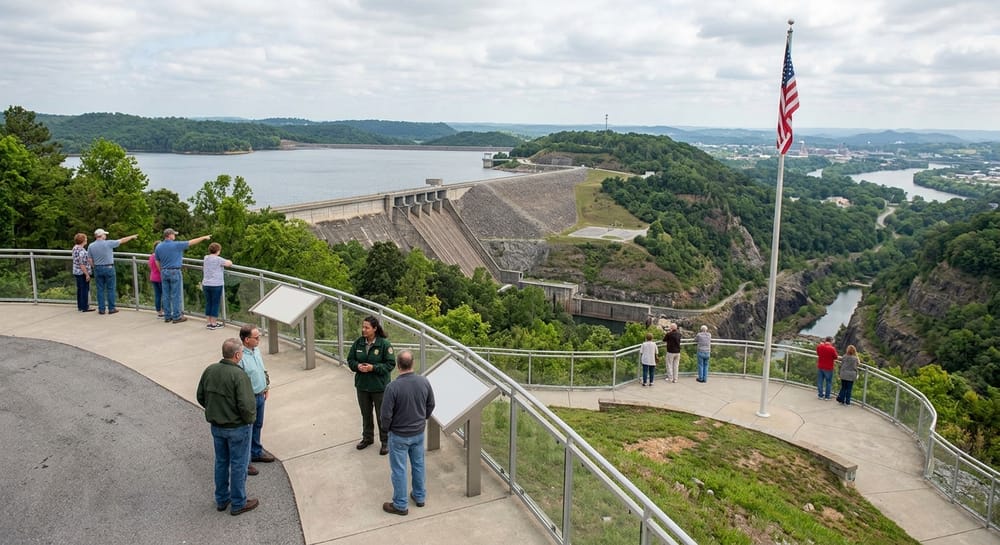 Raccoon Mountain pumped-storage plant visitor area near Chattanooga, where TVA is opening public tours for the America 250 anniversary.