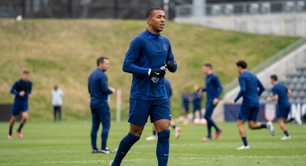 U.S. defender Chris Richards during national team duty after saying he is fit to play in the World Cup.