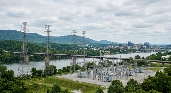Tennessee Valley Authority power infrastructure in the Chattanooga area, tied to TVA's 2050 electricity planning process.
